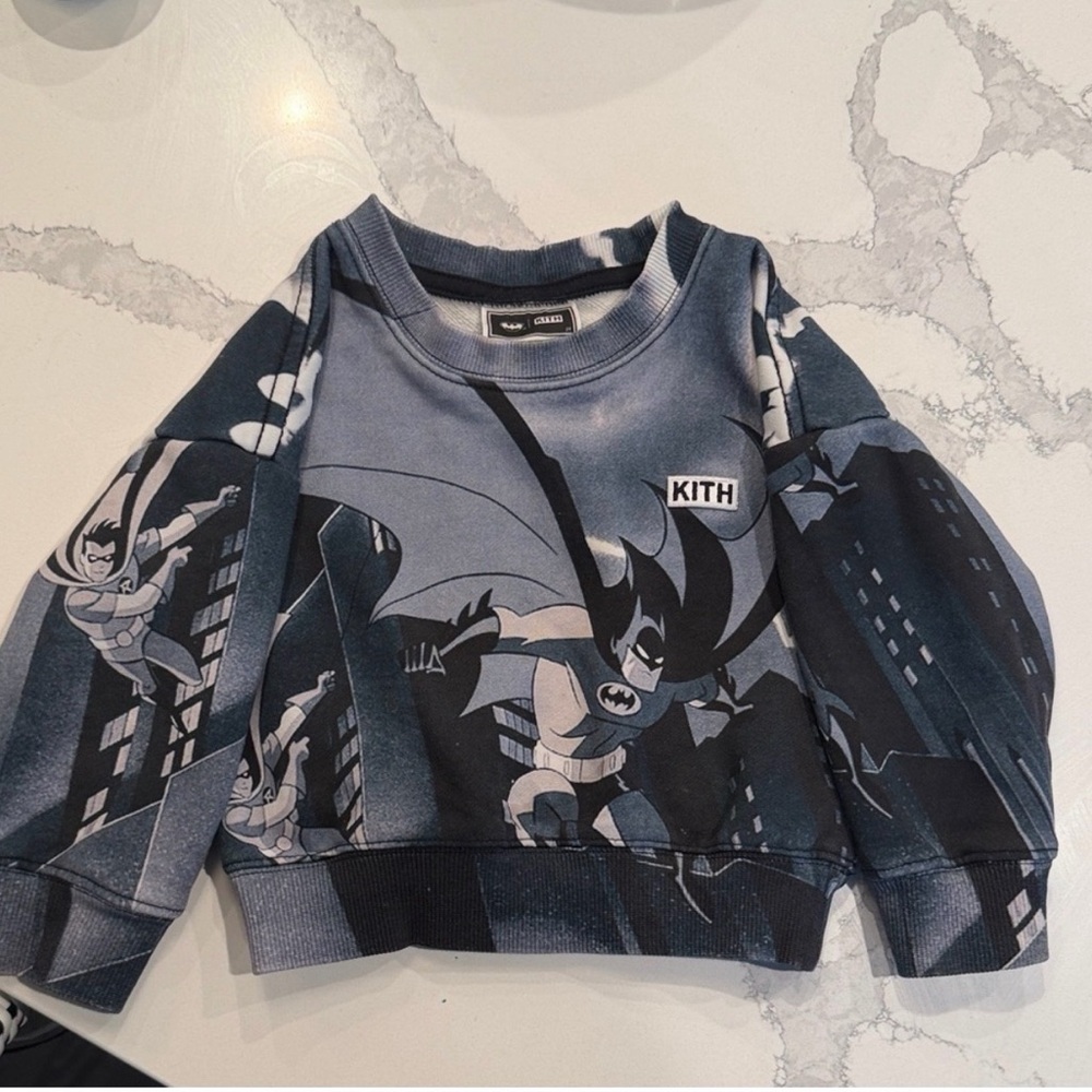 Kith Kids Batman Hoodie - Black and Gray